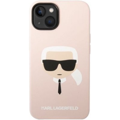 Pouzdro Karl Lagerfeld Karl Head silikonové s MagSafe iPhone 14 Plus - růžové