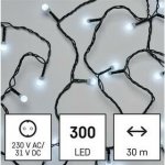 EMOS LED vánoční cherry řetěz kuličky 30 m venkovní i vnitřní studená bílá časovač 1550052002 – Zboží Dáma
