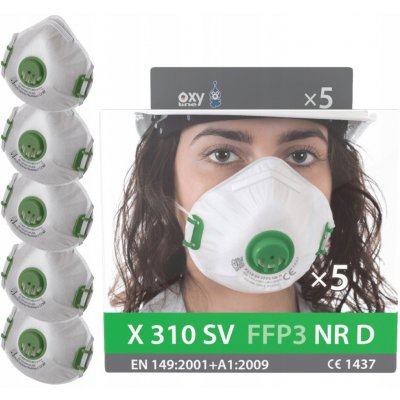 Oxyline Ochranná polomaska FFP3 5 ks – Zboží Dáma