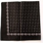 Etex šátek Květy B01 1 ks černý – Zboží Dáma