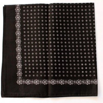 Etex šátek Květy B01 1 ks černý – Zboží Dáma