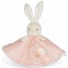 Hračka pro nejmenší Kaloo plyšový zajíček na mazlení Round Doudou Rabbit Pink Perle růžový 20 cm z jemného měkkého materiálu