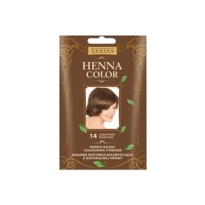 Venita Henna Color Powder Henna barvící pudr na vlasy 14 Chestnut 25 g – Sleviste.cz