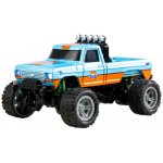 Amewi RC Monster Truck kovový RTR LED Tempomat 2,4GHz modro oranžový 1:64 – Zboží Dáma