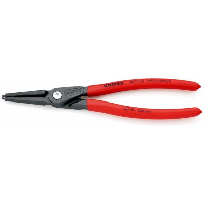 KNIPEX - Kleště precizní, na pojistné kroužky Ø 40-100mm - vnitřní - 180mm, velké opěrné plochy na hrotech (4811J3) – Hledejceny.cz