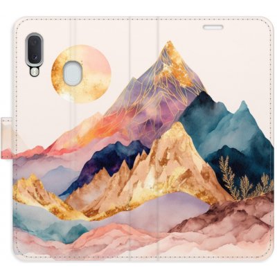 Pouzdro iSaprio Flip s kapsičkami na karty - Beautiful Mountains Samsung Galaxy A20e – Zboží Mobilmania