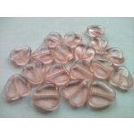 Skleněné korálky srdce 11x11 mm rosalin 18ks – Sleviste.cz