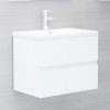 Koupelnový nábytek zahrada-XL Skříňka pod umyvadlo bílá 60 x 38,5 x 45 cm dřevotříska