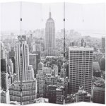 vidaXL New York by Day černobílý – Zboží Dáma
