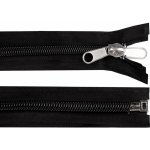 Zip stanový spirálový No 10 s oboustranným jezdcem délka 280 cm - (322) černá – Zboží Mobilmania