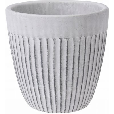 ProGarden Květináč 14 x 14 x 12,3 cm keramika stříbrný