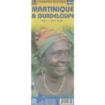mapa Martinique Guadeloupe 1:65 t. 1:100 t. ITM – Zboží Mobilmania