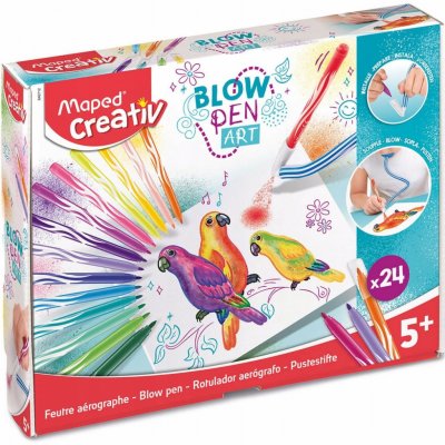 Maped Sada Creativ Blowpen Pop´Art Foukací pero 24 barev – Sleviste.cz