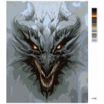 Zuty Malování podle čísel HLAVA DRAKA – Zboží Mobilmania