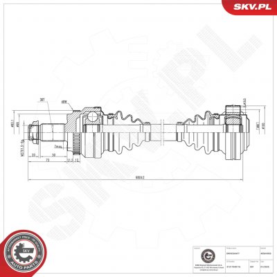 40SKV053 ESEN SKV Hnací hřídel – Zboží Mobilmania