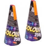 Ohňostrojová fontána Vulkán 250 g color 2 ks – Zboží Dáma