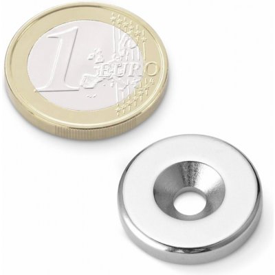Neodymový kruhový magnet Ø 20/9.5-4,5 mm, v. 4 mm, M4, síla 6,2 kg – Zboží Dáma