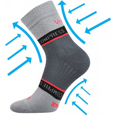 VoXX ponožky Fixan světle šedá – Zboží Mobilmania