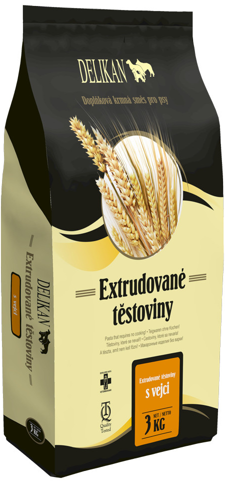 Delikan Dog Extrudované těstoviny s vejci 3 kg