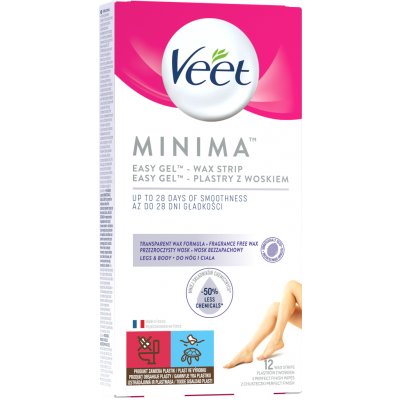 Veet Hypoalergenní voskové pásky na nohy Minima 12 ks – Zboží Dáma