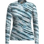 ICEBREAKER Wmns 200 Oasis LS Crewe POW AOP, Snow Aop – Zboží Dáma