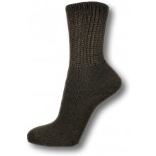 Zdravotní bavlněné froté ponožky tmavě šedé