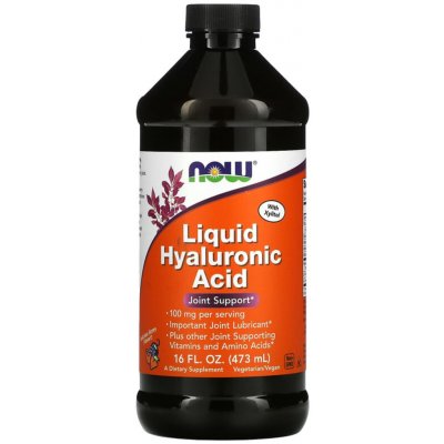 Now Foods Tekutá kyselina hyaluronová se sladidlem 100 mg 473 ml bobulová – Hledejceny.cz
