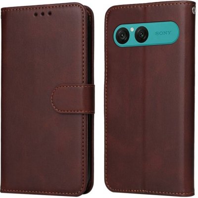 VSECHNONAMOBIL 125966 SMOOTH Peněženkové pouzdro pro Sony Xperia 10 VII hnědé – Sleviste.cz