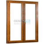OKNOSTYL.cz REHAU Smartline+ dvoukřídlé Bílá/Zlatý dub 150 x 208 cm – Hledejceny.cz