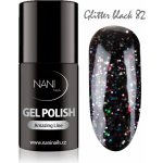 NANI Gel lak Amazing line Glitter Black 5 ml – Zboží Dáma