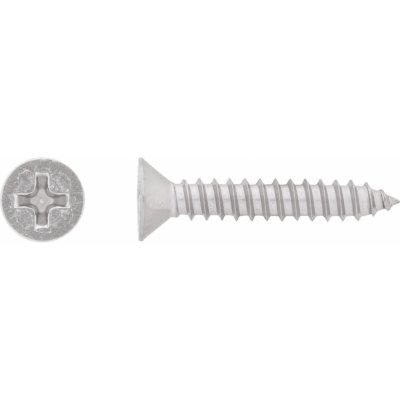 Vrut do plechu se zápustnou hlavou PH2 plný závit ocel A2 4,2 x 25 mm, 12 ks – Hledejceny.cz