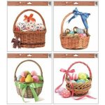 Anděl Přerov Okenní fólie barevné košíky s vajíčky 30 x 33,5 cm – Sleviste.cz