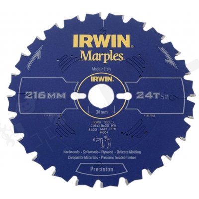 Irwin Pilový kotouč s SK plátky na dřevo, 300x3,2x30 mm, 24 zubů, HPP, Marples IM300/24-3.2 – Zboží Mobilmania