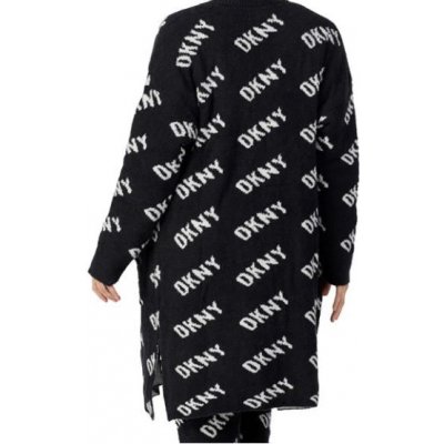 DKNY dámský župan cardigan YI3022597 019 černá/bílá