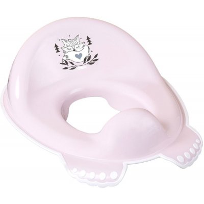 Tega Redukce sedátko na WC vrchní s protiskluzem Liška růžová – Sleviste.cz