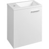 Koupelnový nábytek ZOJA skříňka s keramickým umyvadlem 40x22 cm, bílá 51049A-01