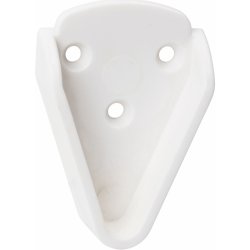 Walteco Držák šatní tyče průměr 20/25mm, plast, bílý, 2 ks , 92230