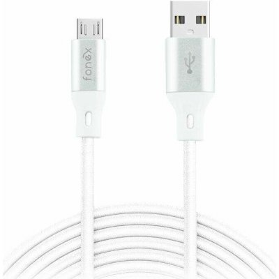 Fonex USBMICROFCFW datový USB/micro USB 10 W, 1m, bílý