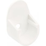 Walteco Držák šatní tyče průměr 18 mm plast bílý Množství 2 ks 92185 – Sleviste.cz