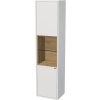 Koupelnový nábytek Emmy Design Vysoká koupelnová skříňka EMMY levá/pravá 40x32x160cm, bílá/dub (A0536/H3730 ST 10)
