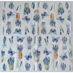 Ubrousek na decoupage Květiny Levandule a motýli – Hledejceny.cz