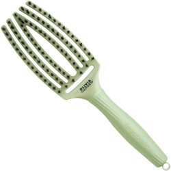 Olivia Garden Finger Brush kartáč na vlasy masážní 6-řadový střední Sage