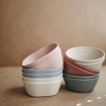 Mushie Mushie hranatá miska 2 ks 550 ml – Zboží Dáma