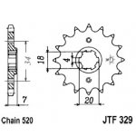 JT Sprockets JTF 329-14 | Zboží Auto