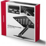 Axagon STND-LQB, hliníkový HQ stojan pro notebooky 10"-17.3", nastavitelná výška a úhel, černý; STND-LQB – Zboží Živě