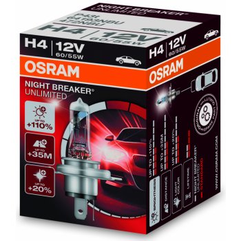 Osram Night Breaker Unlimited H4 P43t-38 12V 60/55W