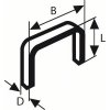 Nýt trhací Nerezové sponky do sponkovaček Bosch PTK 3,6 LI, PTK 14 E Duotac, HT 8, HT 14, HMT 53 a HMT 57 - 8x11.4x0.74mm, 1000ks, typ 53 (2609200215)