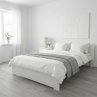 Postel Ourfamily Basic - bílá 200x100 cm – Zboží Mobilmania