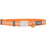 Red Dingo obojek pro kočky reflexní Ziggy Orange 12 mm – Zboží Mobilmania