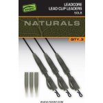 Fox Montáž Naturals Leadcore Power Grip Lead Clip Leaders 75 cm 3 ks 50 lb – Zboží Mobilmania